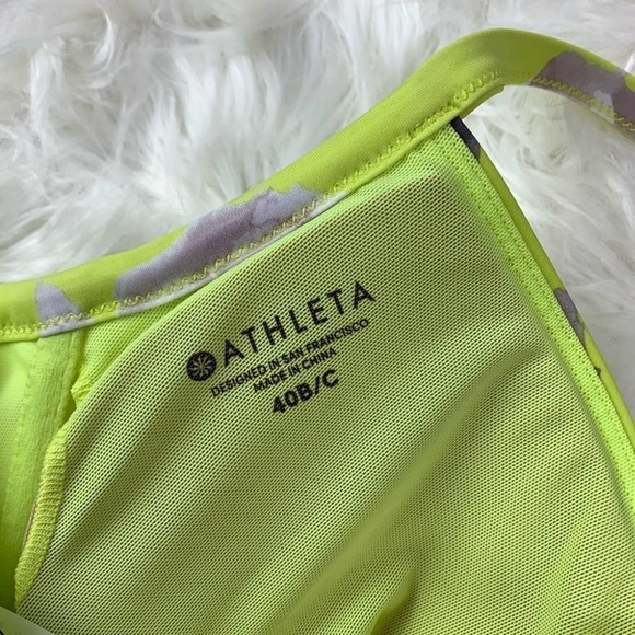 ATHLETA Yellow Gardenia Twist Up Bikini Top 40 B/C - Picture 5 of 7